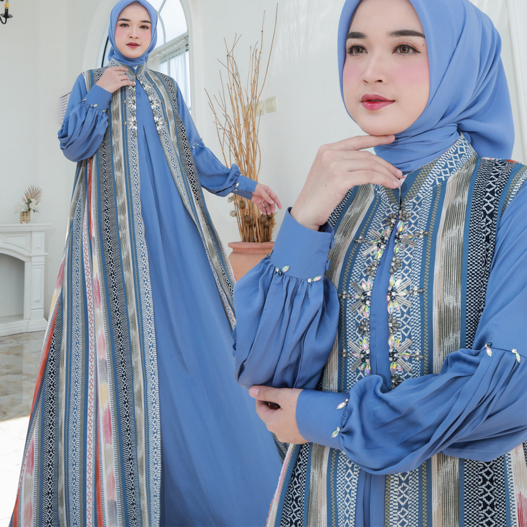 Gamis Blazer Biru